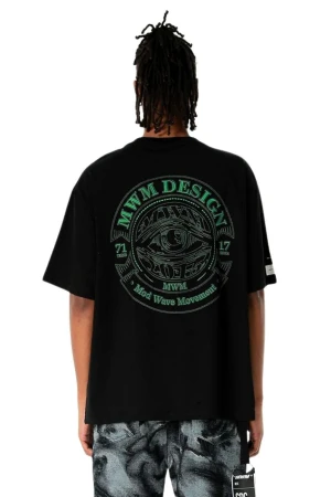 MOD WAVE MOVEMENT T-Shirts MWM EYE LOGO T-SHIRT - BLACK