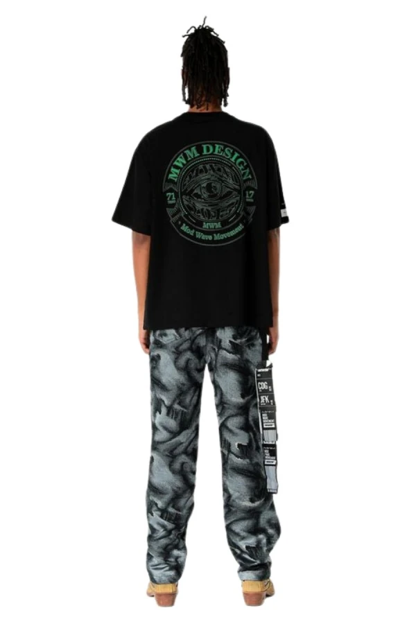 MOD WAVE MOVEMENT T-Shirts MWM EYE LOGO T-SHIRT - BLACK