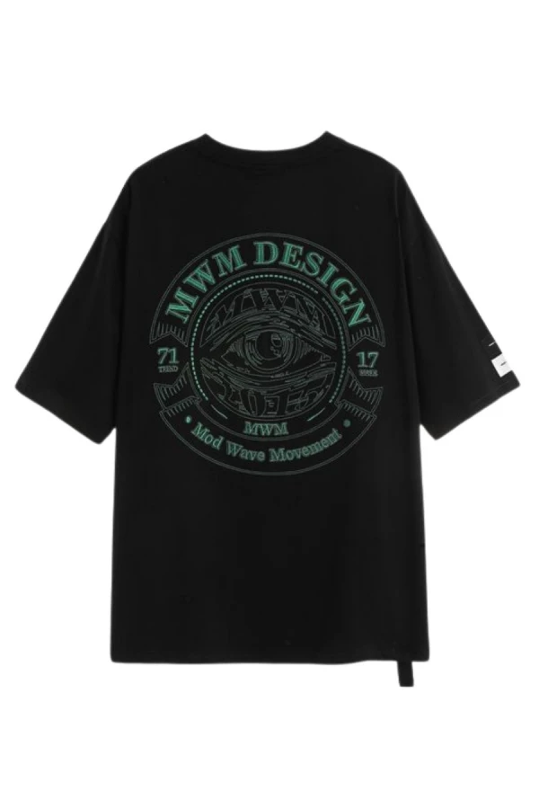 MOD WAVE MOVEMENT T-Shirts MWM EYE LOGO T-SHIRT - BLACK