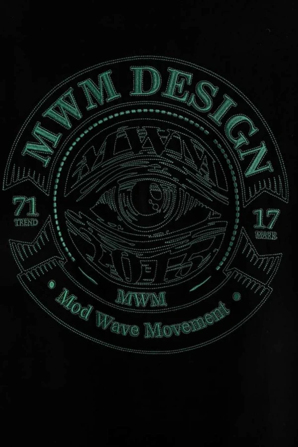 MOD WAVE MOVEMENT T-Shirts MWM EYE LOGO T-SHIRT - BLACK