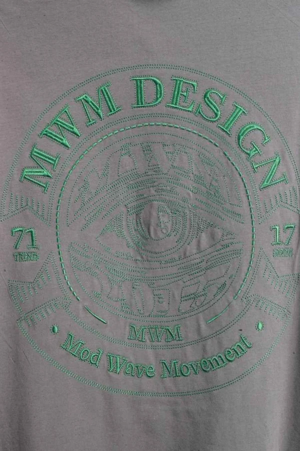 MOD WAVE MOVEMENT T-Shirts MWM EYE LOGO T-SHIRT - GREY