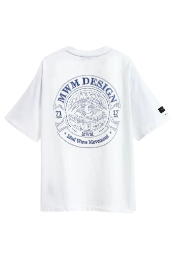 MOD WAVE MOVEMENT T-Shirts MWM EYE LOGO T-SHIRT - WHITE