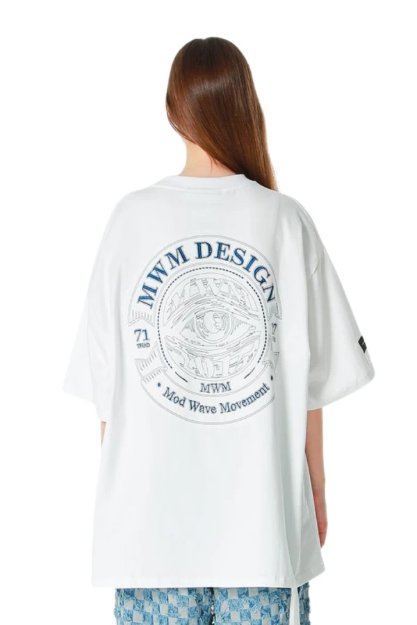 MOD WAVE MOVEMENT T-Shirts MWM EYE LOGO T-SHIRT - WHITE