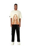 MOD WAVE MOVEMENT T-Shirts MWM FACES PRINT OVERSIZE T-SHIRT - BEIGE