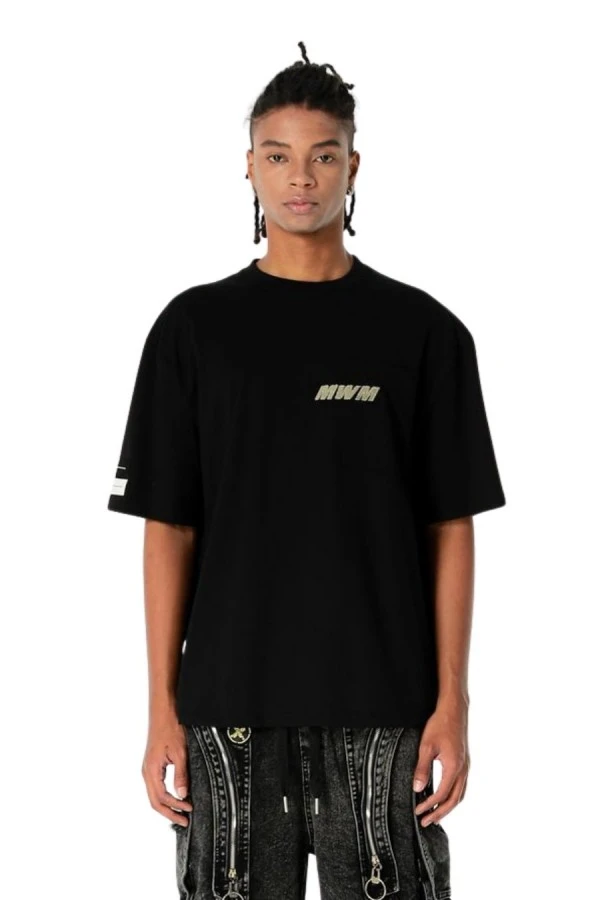 MOD WAVE MOVEMENT T-Shirts MWM VANGUARD DOGS FACES T-SHIRT - BLACK