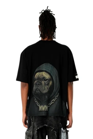 MOD WAVE MOVEMENT T-Shirts MWM VANGUARD DOGS FACES T-SHIRT - BLACK