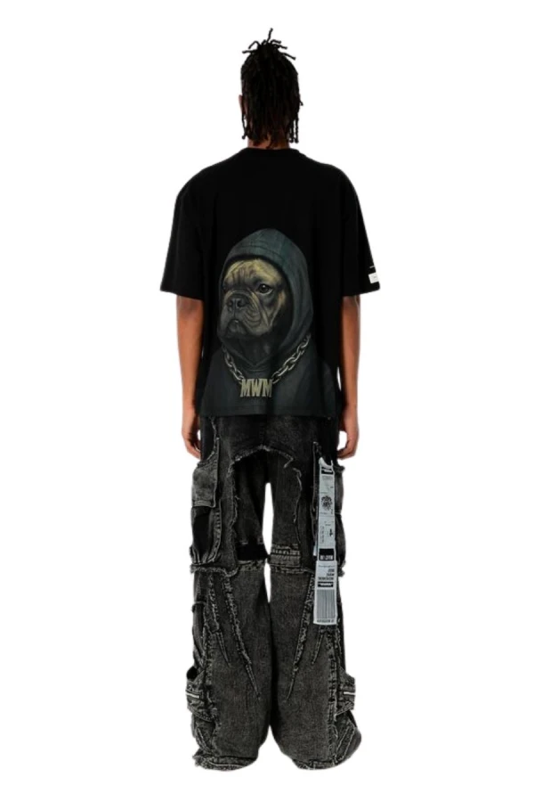 MOD WAVE MOVEMENT T-Shirts MWM VANGUARD DOGS FACES T-SHIRT - BLACK