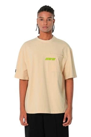 MOD WAVE MOVEMENT T-Shirts MWM VANGUARD DOGS FACES T-SHIRT - BEIGE