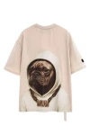 MOD WAVE MOVEMENT T-Shirts MWM VANGUARD DOGS FACES T-SHIRT - BEIGE