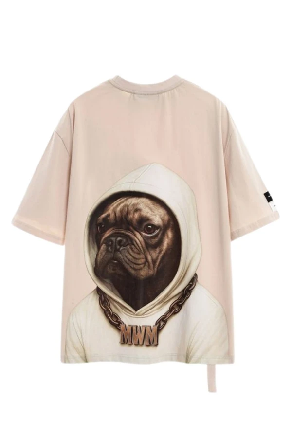 MOD WAVE MOVEMENT T-Shirts MWM VANGUARD DOGS FACES T-SHIRT - BEIGE