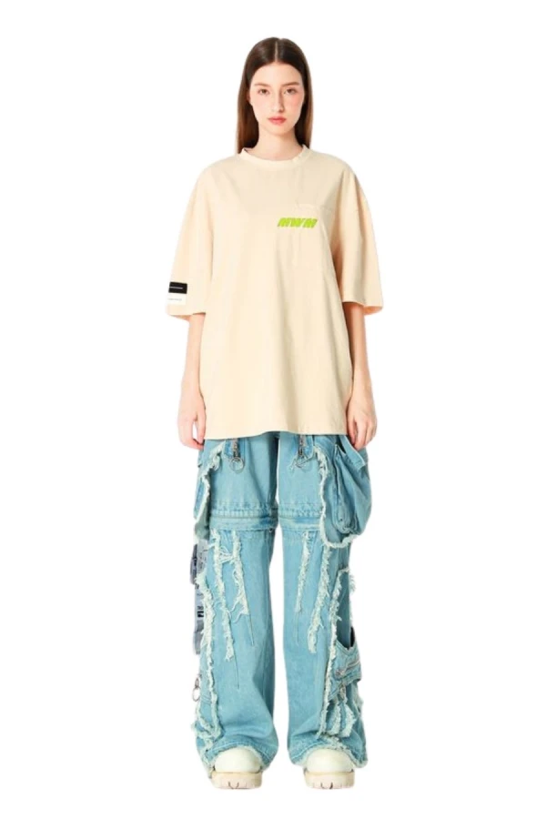 MOD WAVE MOVEMENT T-Shirts MWM VANGUARD DOGS FACES T-SHIRT - BEIGE