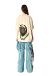 MOD WAVE MOVEMENT T-Shirts MWM VANGUARD DOGS FACES T-SHIRT - BEIGE