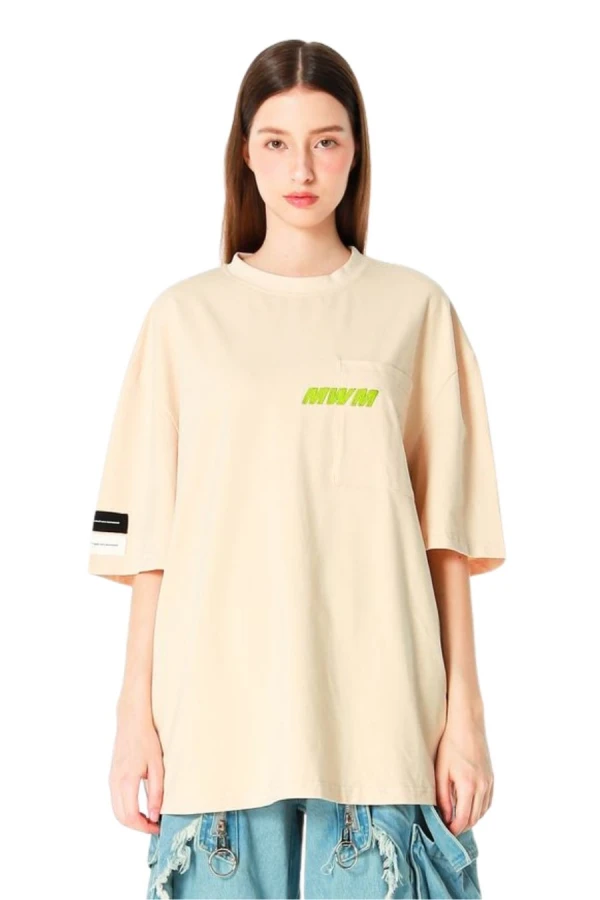 MOD WAVE MOVEMENT T-Shirts MWM VANGUARD DOGS FACES T-SHIRT - BEIGE