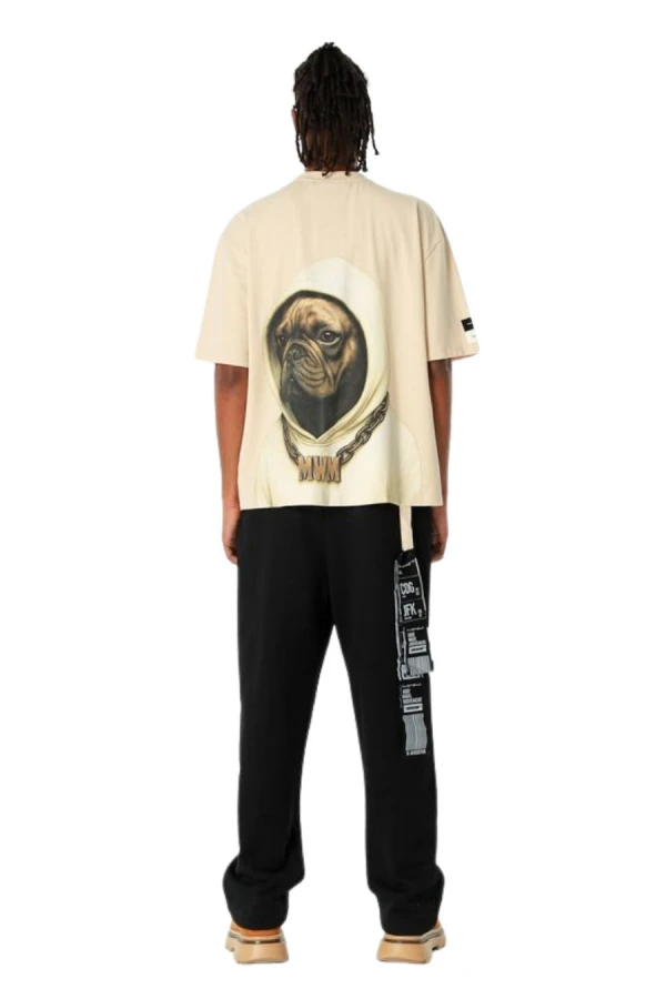 MOD WAVE MOVEMENT T-Shirts MWM VANGUARD DOGS FACES T-SHIRT - BEIGE