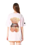 MOD WAVE MOVEMENT T-Shirts MWM TEDDY PRINT T-SHIRT - PINK