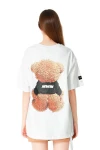 MOD WAVE MOVEMENT T-Shirts MWM TEDDY PRINT T-SHIRT - WHITE