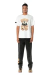 MOD WAVE MOVEMENT T-Shirts MWM TEDDY PRINT T-SHIRT - WHITE