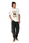 MOD WAVE MOVEMENT T-Shirts MWM TEDDY PRINT T-SHIRT - WHITE