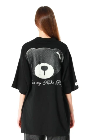 MOD WAVE MOVEMENT T-Shirts MWM TEDDY MIKE BAG T-SHIRT - BLACK