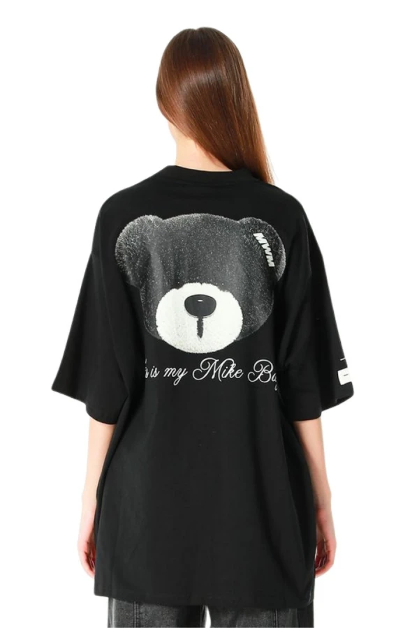 MOD WAVE MOVEMENT T-Shirts MWM TEDDY MIKE BAG T-SHIRT - BLACK