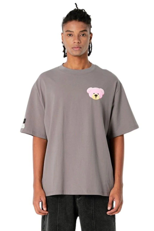 MOD WAVE MOVEMENT T-Shirts MWM TEDDY MIKE BAG T-SHIRT - GREY
