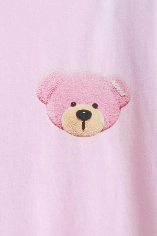 MOD WAVE MOVEMENT T-Shirts MWM TEDDY MIKE BAG T-SHIRT - PINK