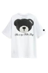 MOD WAVE MOVEMENT T-Shirts MWM TEDDY MIKE BAG T-SHIRT - WHITE