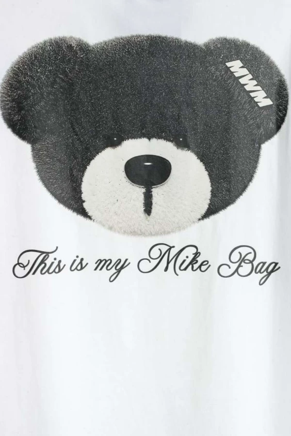 MOD WAVE MOVEMENT T-Shirts MWM TEDDY MIKE BAG T-SHIRT - WHITE