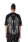 MOD WAVE MOVEMENT T-Shirts MWM WINGS STRASS T-SHIRT - BLACK
