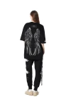 MOD WAVE MOVEMENT T-Shirts MWM WINGS STRASS T-SHIRT - BLACK