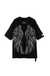 MOD WAVE MOVEMENT T-Shirts MWM WINGS STRASS T-SHIRT - BLACK