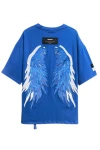 MOD WAVE MOVEMENT T-Shirts MWM WINGS STARS T-SHIRT - BLUE