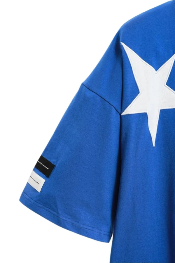 MOD WAVE MOVEMENT T-Shirts MWM WINGS STARS T-SHIRT - BLUE
