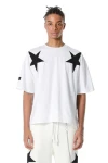 MOD WAVE MOVEMENT T-Shirts MWM WINGS STARS T-SHIRT - WHITE
