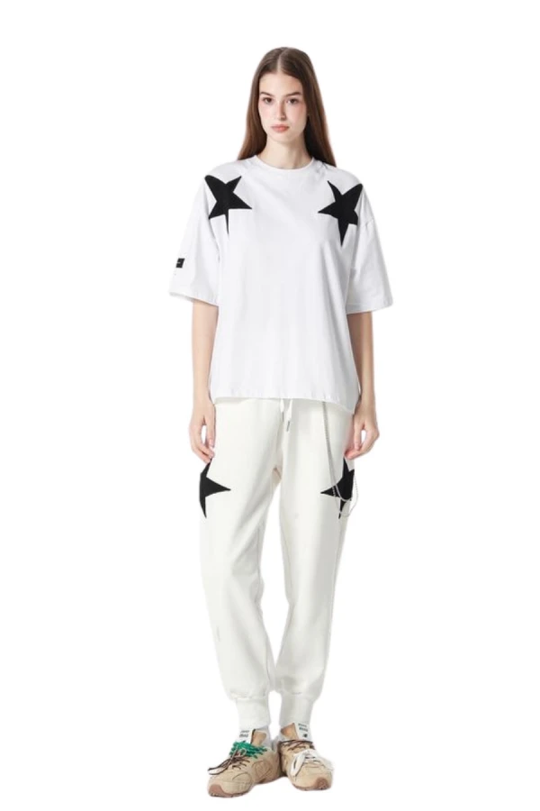 MOD WAVE MOVEMENT T-Shirts MWM WINGS STARS T-SHIRT - WHITE