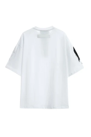 MOD WAVE MOVEMENT T-Shirts MWM WINGS EMBROIDERED MINI T-SHIRT - WHITE