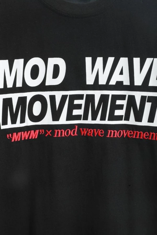 MOD WAVE MOVEMENT T-Shirts MWM TEDDY STREETWEAR DOG T-SHIRT - BLACK