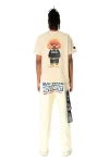 MOD WAVE MOVEMENT T-Shirts MWM TEDDY STREETWEAR DOG T-SHIRT - BEIGE