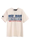 MOD WAVE MOVEMENT T-Shirts MWM TEDDY STREETWEAR DOG T-SHIRT - BEIGE