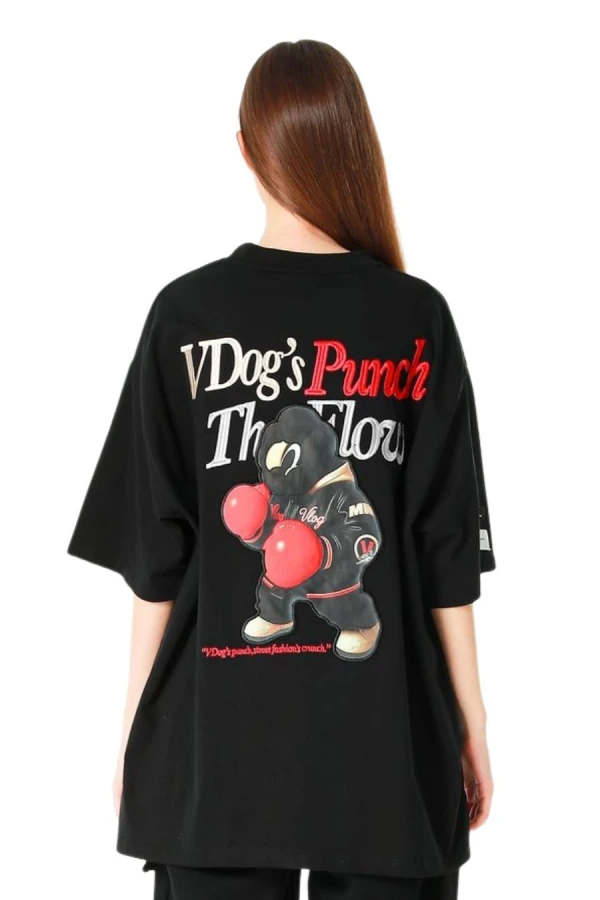 MOD WAVE MOVEMENT T-Shirts MWM VANGUARD DOGS PUNCH 3D T-SHIRT - BLACK