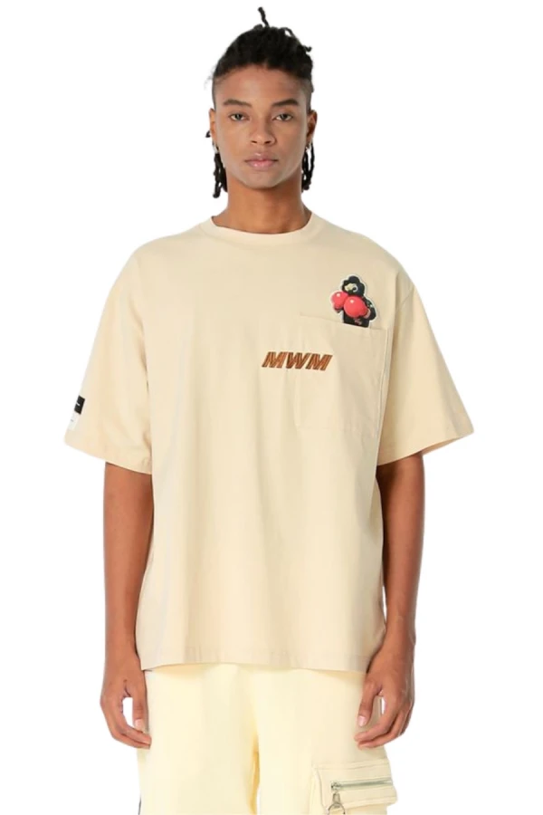 MOD WAVE MOVEMENT T-Shirts MWM VANGUARD DOGS PUNCH 3D T-SHIRT - BEIGE