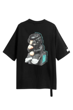 MOD WAVE MOVEMENT T-Shirts MWM VANGUARD DOGS THINKER T-SHIRT - BLACK