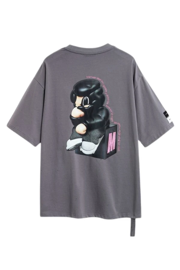 MOD WAVE MOVEMENT T-Shirts MWM VANGUARD DOGS THINKER T-SHIRT - GREY