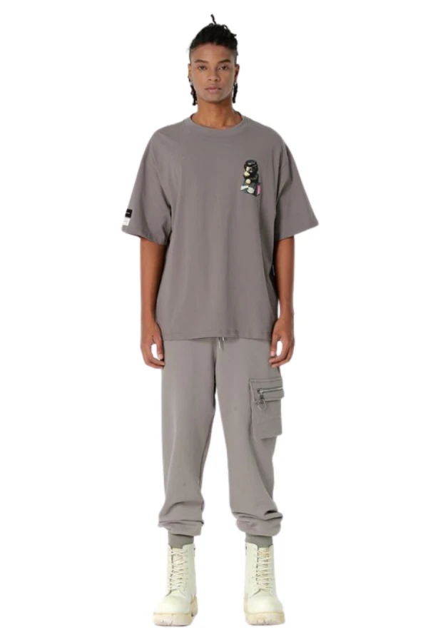 MOD WAVE MOVEMENT T-Shirts MWM VANGUARD DOGS THINKER T-SHIRT - GREY