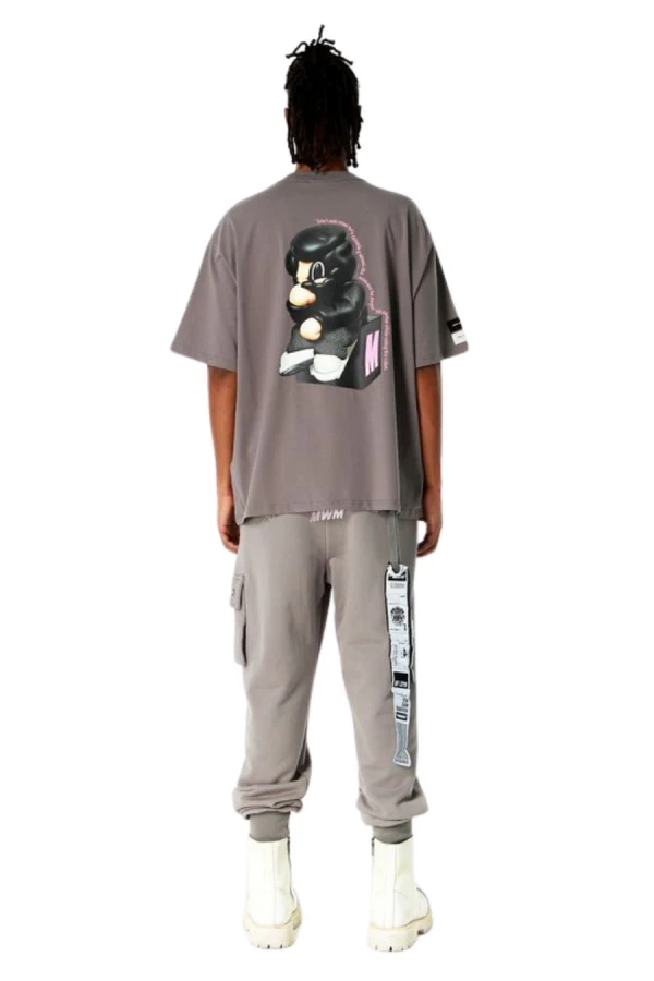 MOD WAVE MOVEMENT T-Shirts MWM VANGUARD DOGS THINKER T-SHIRT - GREY