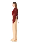 MOD WAVE MOVEMENT Φούτερ λαιμόκοψη MWM WOMEN CROPPED X CORDS SWEATSHIRT - MULTI