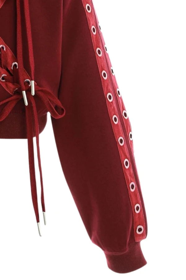 MOD WAVE MOVEMENT Φούτερ λαιμόκοψη MWM WOMEN CROPPED X CORDS SWEATSHIRT - MULTI