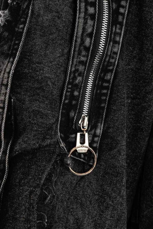 MOD WAVE MOVEMENT Παντελόνια MWM EXTREME ASSYMETRIC ZIPPERS CARGO PANTS - BLACK