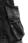 MOD WAVE MOVEMENT Παντελόνια MWM EXTREME ASSYMETRIC ZIPPERS CARGO PANTS - BLACK