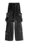 MOD WAVE MOVEMENT Παντελόνια MWM EXTREME ASSYMETRIC ZIPPERS CARGO PANTS - BLACK